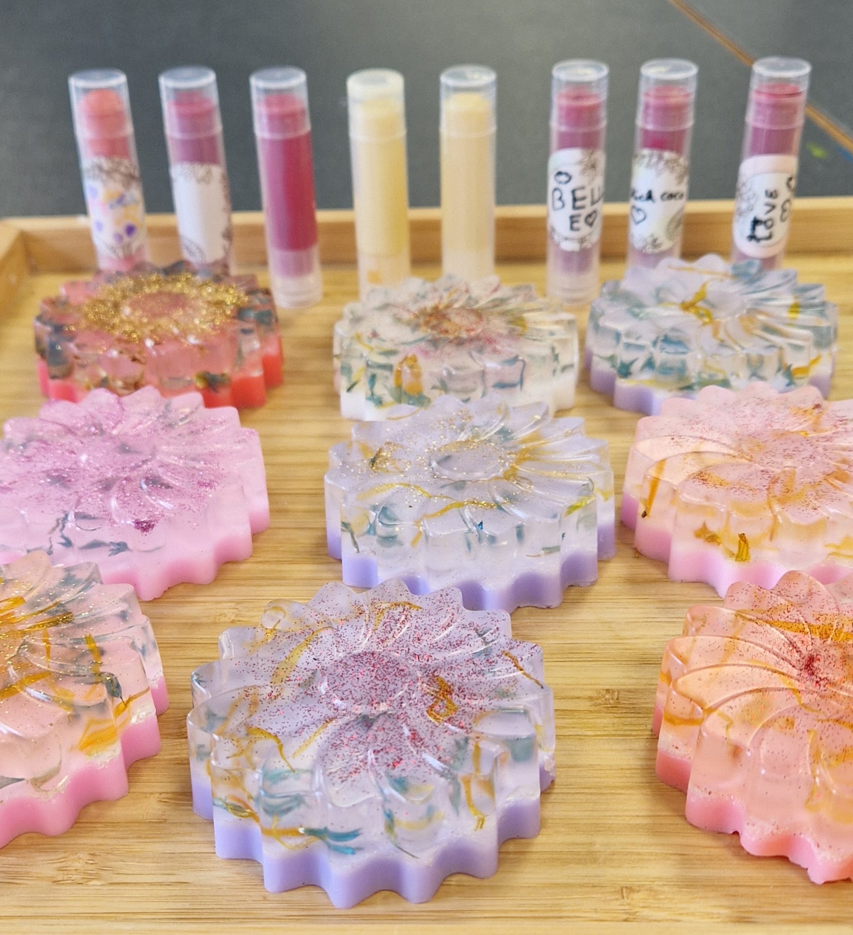 Atelier Stick à lèvres et savon fleur